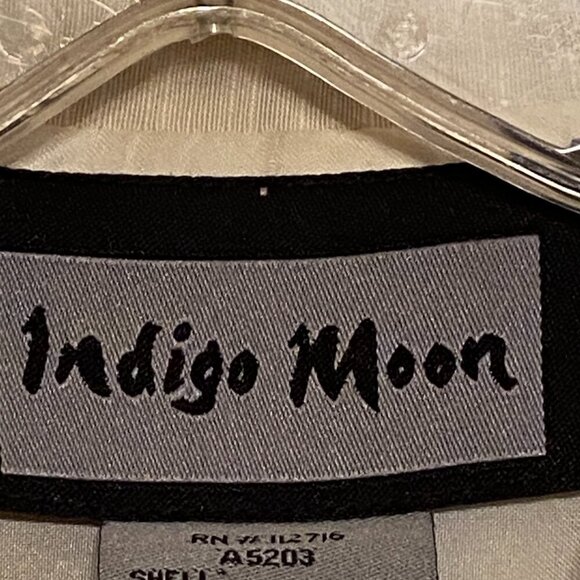 Indigo Moon Beaded, Lace, sequined, Embroidered Women’s Blazer and Blouse Size M - Picture 8 of 13